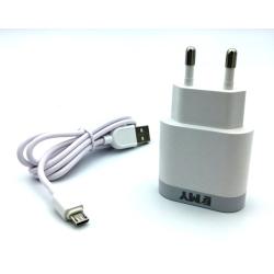 Сетевое ЗУ EMY MY-A303Q + cable Type C (18W/3A/1USB) Qualcomm 3.0 White