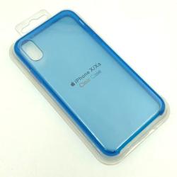 Чехол iPhone X/XS Silicon Case Clear Blue