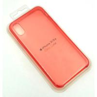 Чехол iPhone X/XS Silicon Case Clear Red