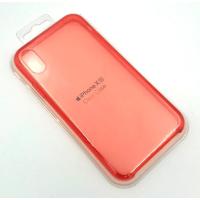 Чехол iPhone XR Silicon Case Clear Red