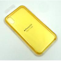 Чехол iPhone XR Silicon Case Clear Yellow