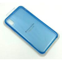 Чехол iPhone XS Max Silicon Case Clear Blue