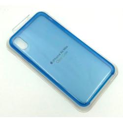 Чехол iPhone XS Max Silicon Case Clear Blue