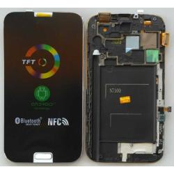 Дисплей + тачскрин + рамка для SAMSUNG N7100 Galaxy Note 2 White