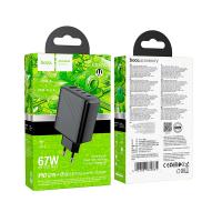 Сетевое ЗУ HOCO CS27A 67W 3A 1 USB + 3 PD Black