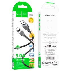 Дата кабель HOCO X109 Type C 3.0A 3m Black