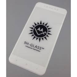 Защитное стекло с рамкой XIAOMI NOTE 5A White 9H (тех. упаковка)