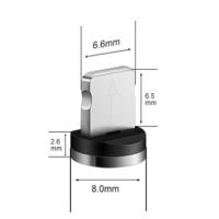 Коннектор для дата кабель Metal Magnetic 360 Lightning