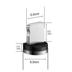 Коннектор для дата кабель Metal Magnetic 360 Lightning
