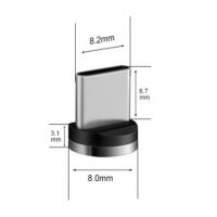 Коннектор для дата кабель Metal Magnetic 360 TYPE C
