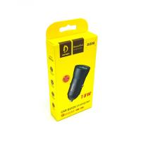 Автомобильное ЗУ DENMEN DZ08 18W (1USB/3.1A/Qualcomm 3.0) Black