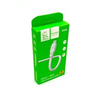 Дата кабель DENMEN D28L 120W d=6mm 1m Lightning White