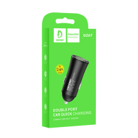 Автомобильное ЗУ DENMEN DZ07 (5V/2.4A/2USB) Gray