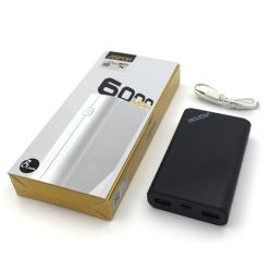 Power Bank ASPOR A343 (6000mAh/1A/2USB) Black