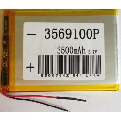 Аккумулятор универсальный 100х69х3.5 мм 3,7V 3500mAh