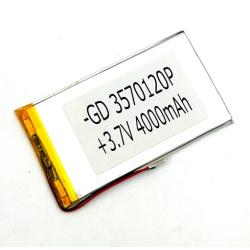 Аккумулятор универсальный 120х70х3.5 мм 3.7V 4000mAh (GD3570120P)
