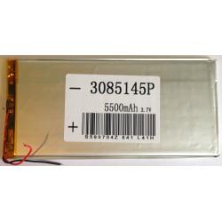 Аккумулятор универсальный 145х85х3 мм 3,7V 5500mAh
