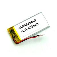 Аккумулятор универсальный 42х20х3 мм 3.7V 600mAh (GD032040P)