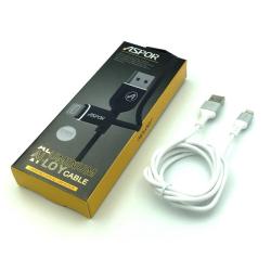 Дата кабель ASPOR A122 Lightning 2.1A White