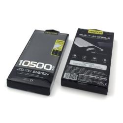 Power Bank ASPOR A382 (10500mAh/2A/2USB) Black