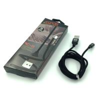 Дата кабель ASPOR AC-11 micro USB 1.2m 2.1A Black