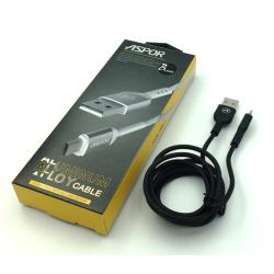 Дата кабель ASPOR A121 micro USB 2.1A Black
