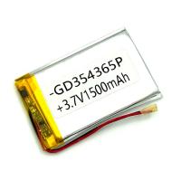 Аккумулятор универсальный  65х43х3 мм 3.7V 1500mAh (GD354365P)
