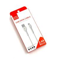 Дата кабель Sunpin CC04 Micro USB 2.4A White 
