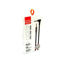 Кабель AUX SUNPIN AU-03 плетенный угловой 1.5М Black