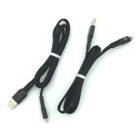 Дата кабель M-010 плетенный плоский Micro USB 1.0m Black (тех. упаковка)