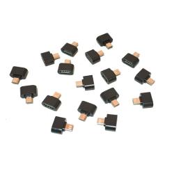 OTG переходник Plastic micro USB Black