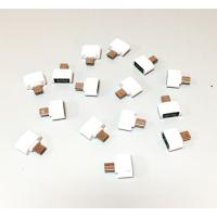 OTG переходник Plastic micro USB White