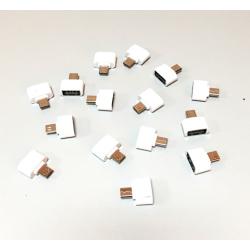 OTG переходник Plastic micro USB White