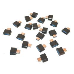OTG переходник Plastic TYPE C Black