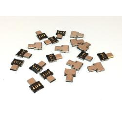 OTG переходник Metal micro USB Black