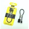 OTG кабель micro USB+Type C Black