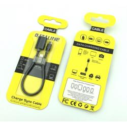 OTG кабель micro USB+Type C Black