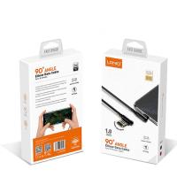 Дата кабель угловой LDNIO LS421 Lightning 2.4A 1m Grey