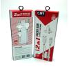 Дата кабель + переходник EMY MY-713 Micro USB+Lightning White