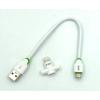 Дата кабель + переходник EMY MY-713 Micro USB+Lightning White