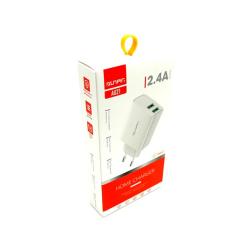 Сетевое ЗУ Sunpin SP21/AU21 (5V/2.4A/1USB) + кабель TYPE-C White 