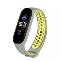 Браслет Nike  для смарт часов Mi Band 5 Gray_Green