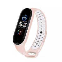 Браслет Nike  для смарт часов Mi Band 5 Pink_White