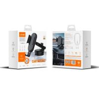 Автомобильный держатель LDNIO MW21-1 на присоске с беспроводной зарядкой 15W Black