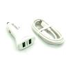 Автомобильное ЗУ SUNPIN SCC-01 Auto-ID (3.4A/2USB) + кабель Micro USB White