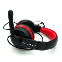 Наушники OVLENG GT91 USB headphone Black-Red