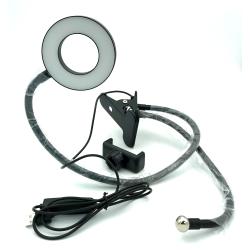 Кольцевая LED лампа 9 cm M9 на прищепке