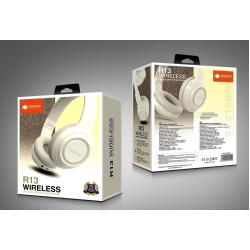 Наушники Bluetooth DEEPBASS R13 Beige White