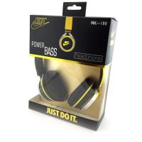 Наушники Nike NK-198 (с оголовьем) Black+Yellow