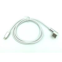 Дата кабель M-012 круглый плетенный угловой Micro USB 1.0m White (тех. упаковка)